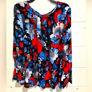 The Limited sheer chiffon floral blouse